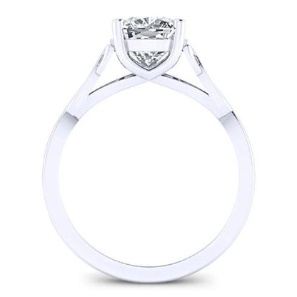 Nolina Cushion Moissanite Bridal Set whitegold