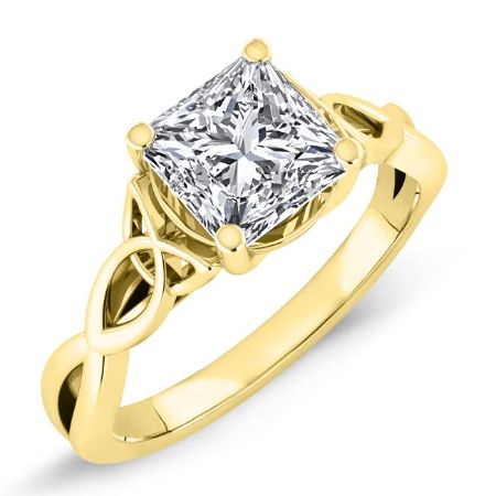 Nolina Matching Band Only ( Engagement Ring Not Included) For Ring With Princess Center yellowgold