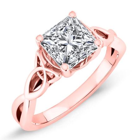 Nolina Matching Band Only ( Engagement Ring Not Included) For Ring With Princess Center rosegold