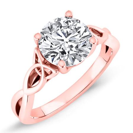 Nolina Matching Band Only ( Engagement Ring Not Included) For Ring With Round Center rosegold
