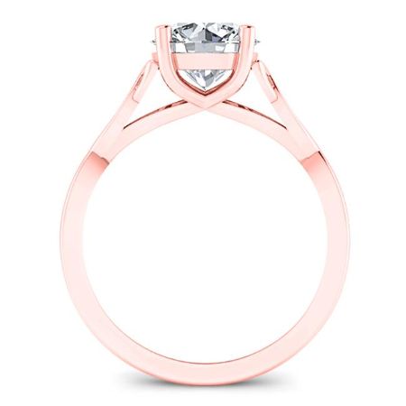 Nolina Matching Band Only ( Engagement Ring Not Included) For Ring With Round Center rosegold