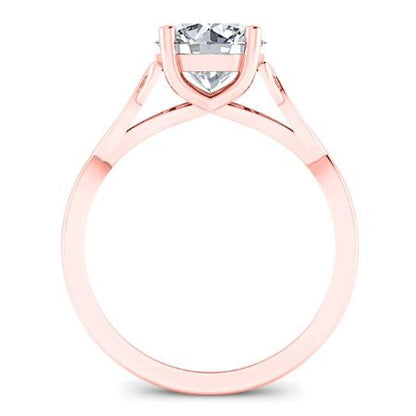 Nolina Matching Band Only ( Engagement Ring Not Included) For Ring With Round Center rosegold