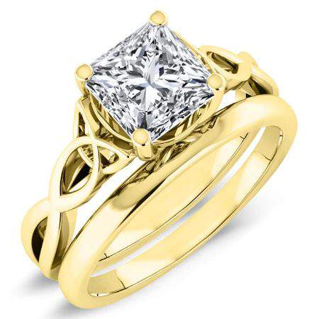 Nolina Princess Moissanite Bridal Set yellowgold
