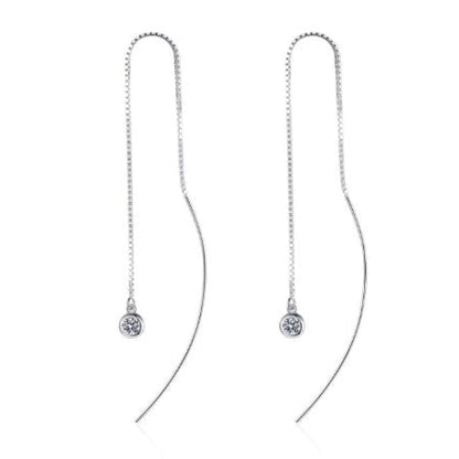 Paula Tassel Diamond Earrings whitegold
