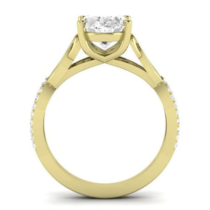 Pavonia Diamond Matching Band Only (does Not Include Engagement Ring)  For Ring With Oval Center yellowgold