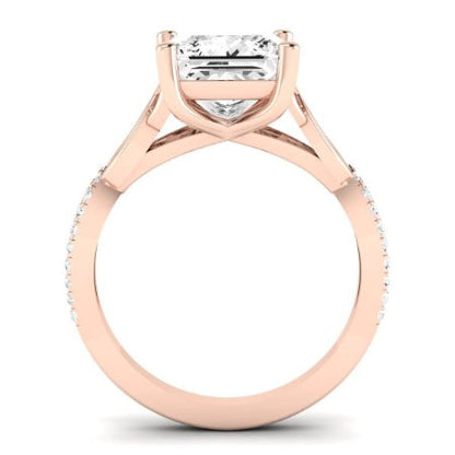 Pavonia Diamond Matching Band Only (does Not Include Engagement Ring)  For Ring With Princess Center rosegold