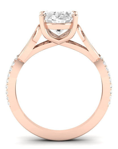 Pavonia Oval Diamond Engagement Ring (Lab Grown Igi Cert) rosegold