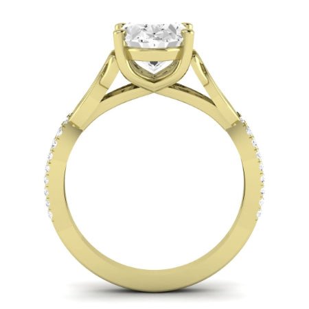 Pavonia Oval Moissanite Bridal Set yellowgold
