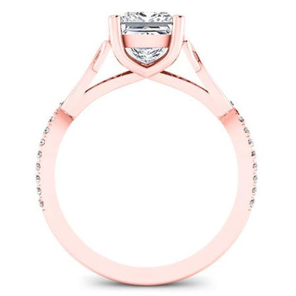 Pavonia Princess Diamond Bridal Set (Lab Grown Igi Cert) rosegold