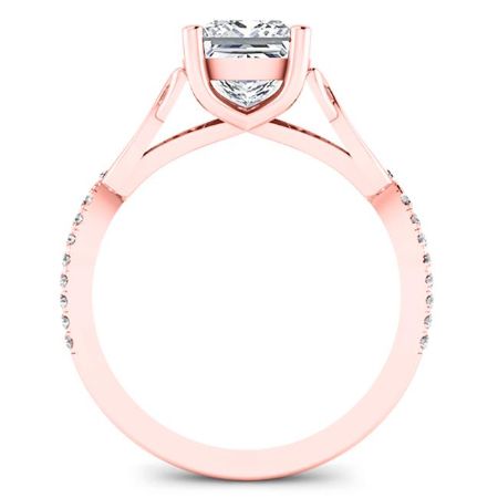 Pavonia Princess Diamond Engagement Ring (Lab Grown Igi Cert) rosegold