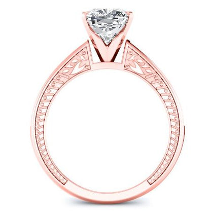 Peony Cushion Diamond Bridal Set (Lab Grown Igi Cert) rosegold
