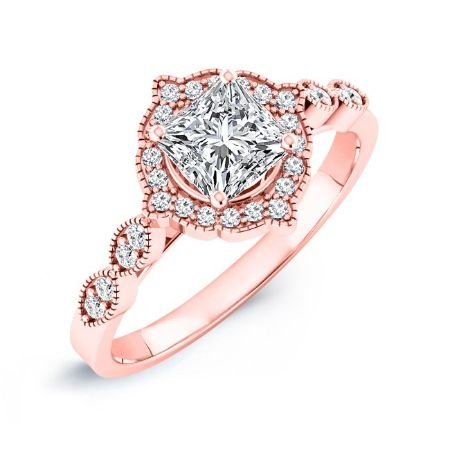 Petal Princess Diamond Bridal Set (Lab Grown Igi Cert) rosegold
