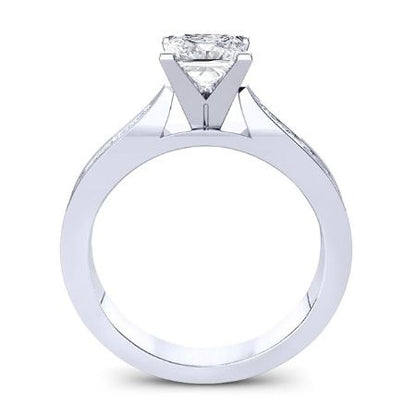 Petunia Princess Moissanite Bridal Set whitegold