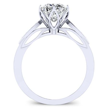 Pieris Cushion Moissanite Bridal Set whitegold