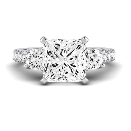 Primrose Diamond Matching Band Only ( Engagement Ring Not Included) For Ring With Princess Center whitegold