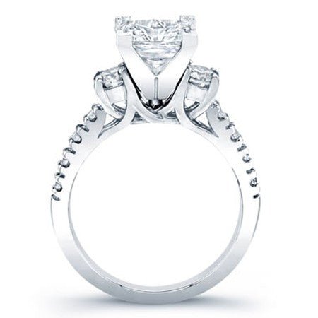 Primrose Princess Moissanite Engagement Ring whitegold
