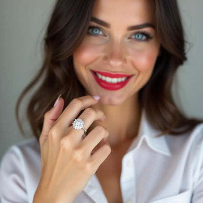 Privet - Round Diamond Engagement Ring (Clarity Enhanced)