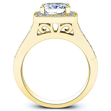 Quince Diamond Matching Band Only (engagement Ring Not Included) For Ring With Princess Center yellowgold