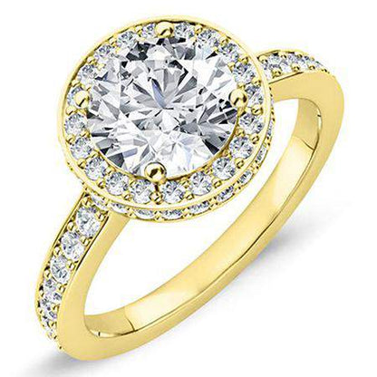 Quince Round Diamond Engagement Ring (Lab Grown Igi Cert) yellowgold