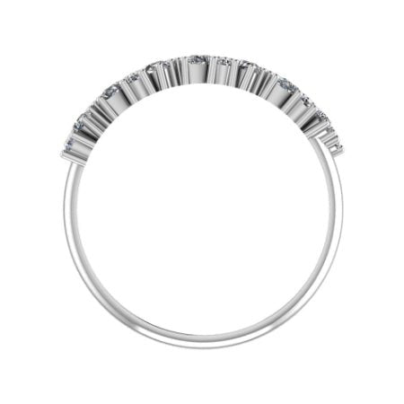 Rhodes Trendy Moissanite Wedding Ring whitegold