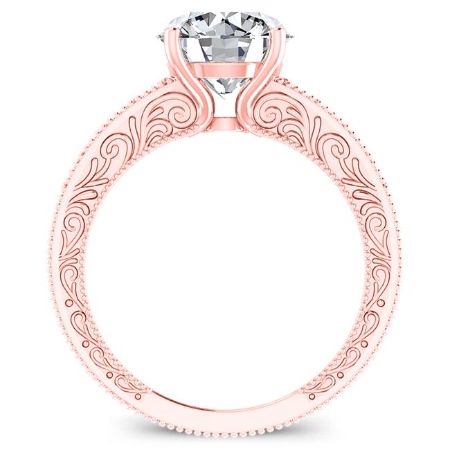 Romy Round Moissanite Bridal Set rosegold
