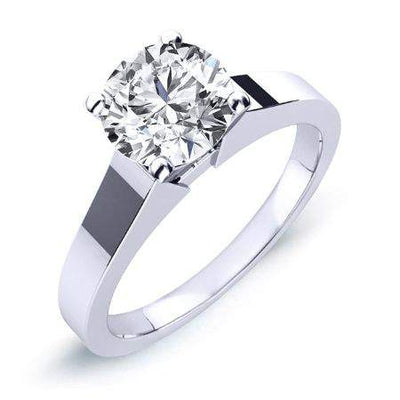 Rosemary Round Diamond Engagement Ring (Lab Grown Igi Cert) whitegold