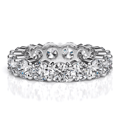 Round Cut Lab Diamond Eternity Band