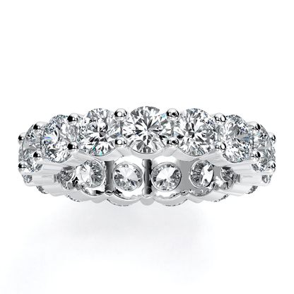 Round Cut Lab Diamond Eternity Band