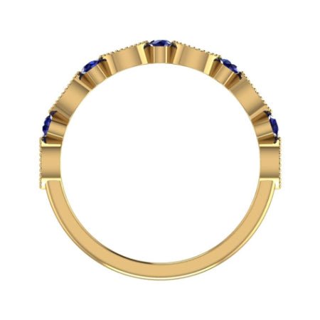 Rowan Trendy Moissanite Wedding Ring yellowgold