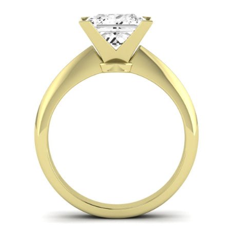 Senna Diamond Matching Band Only (does Not Include Engagement Ring) For Ring With Princess Center yellowgold