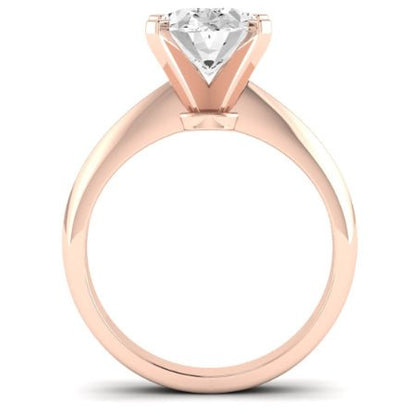 Senna Diamond Matching Band Only ( Engagement Ring Not Included) For Ring With Oval Center rosegold