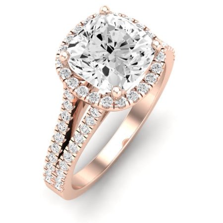 Silene Cushion Moissanite Bridal Set rosegold