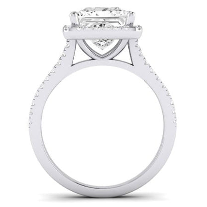 Silene Diamond Matching Band Only ( Engagement Ring Not Included) For Ring With Princess Center whitegold