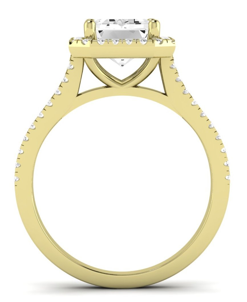 Silene Emerald Diamond Engagement Ring (Lab Grown Igi Cert) yellowgold