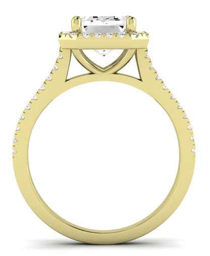 Silene Emerald Diamond Engagement Ring (Lab Grown Igi Cert) yellowgold