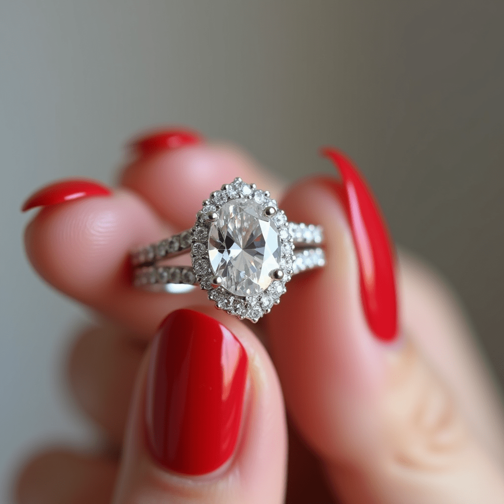 Silene - GIA Natural Oval Diamond Engagement Ring