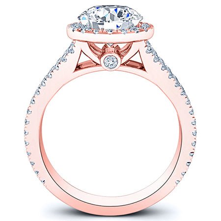 Silene Round Moissanite Bridal Set rosegold