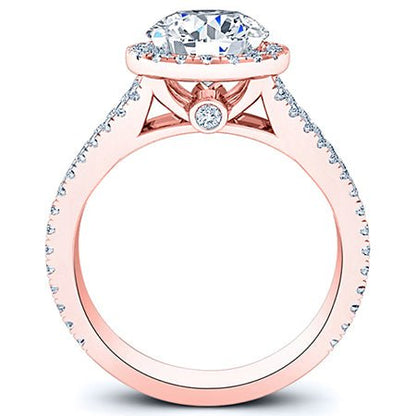 Silene Round Moissanite Bridal Set rosegold