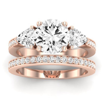 Snowdonia Diamond Matching Band Only (engagement Ring Not Included) For Ring With Round Center rosegold
