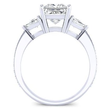 Snowdonia Princess Moissanite Bridal Set whitegold