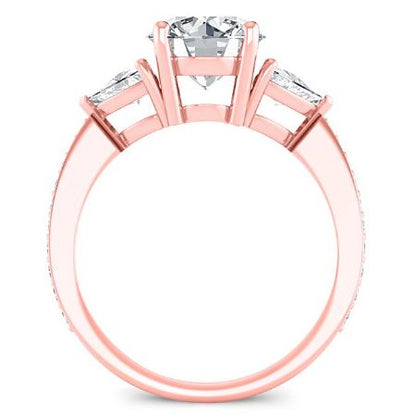 Snowdonia Round Moissanite Bridal Set rosegold