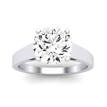 Snowdrop Moissanite Matching Band Only (engagement Ring Not Included) For Ring With Round Center whitegold