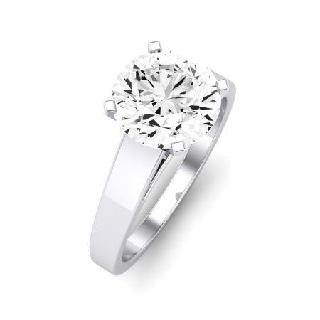 Snowdrop Moissanite Matching Band Only (engagement Ring Not Included) For Ring With Round Center whitegold