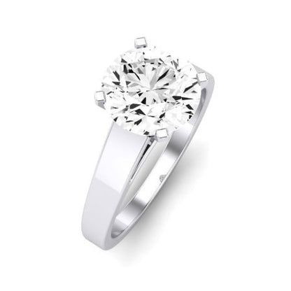 Snowdrop Moissanite Matching Band Only (engagement Ring Not Included) For Ring With Round Center whitegold