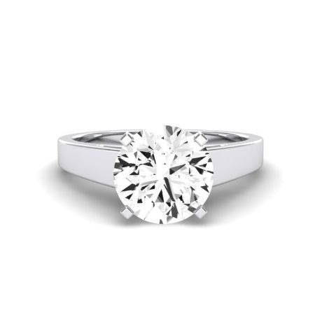 Snowdrop Moissanite Matching Band Only (engagement Ring Not Included) For Ring With Round Center whitegold