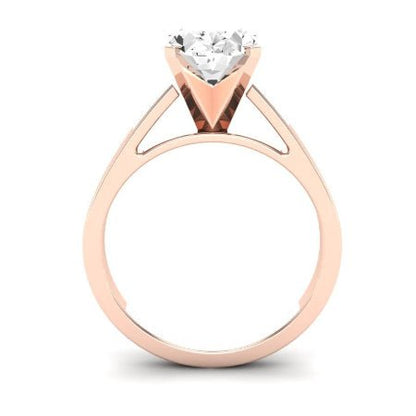 Snowdrop Oval Diamond Bridal Set (Lab Grown Igi Cert) rosegold