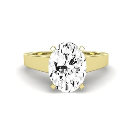 Snowdrop Oval Moissanite Bridal Set yellowgold