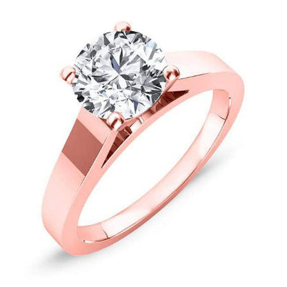 Snowdrop Round Diamond Engagement Ring (Lab Grown Igi Cert) rosegold