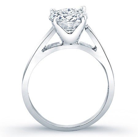 Snowdrop Round Moissanite Bridal Set whitegold