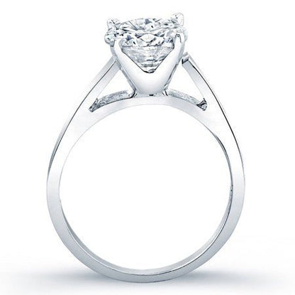 Snowdrop Round Moissanite Bridal Set whitegold